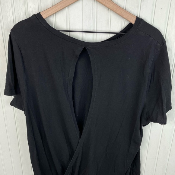Torrid Performance Cotton Open Back Short Sleeve Active Tee Black Moon Size 1X - Picture 8 of 8